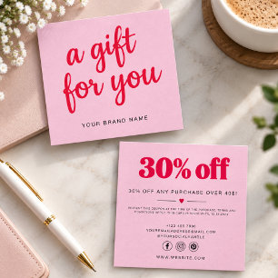 Professional Gift Card Voucher Discount Card