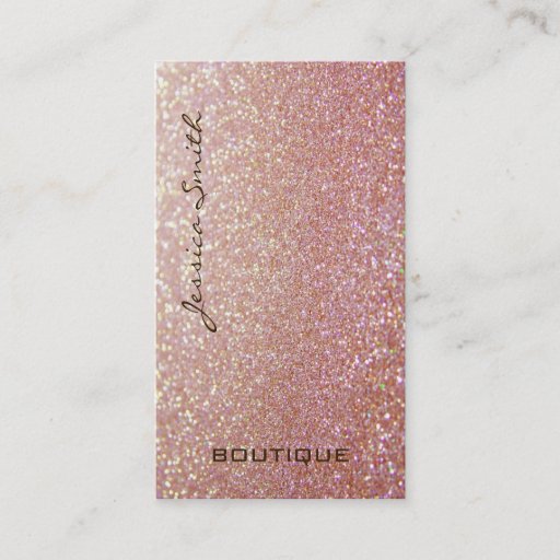 Customizable Professional glamorous elegant glittery Double-Sided standard business cards (Pack of 100)
