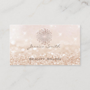 Professional glamorous modern elegant bokeh business card