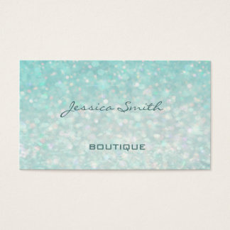 Professional glamorous modern elegant plain bokeh business card
