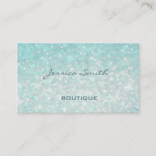 Professional glamorous modern elegant plain bokeh business card