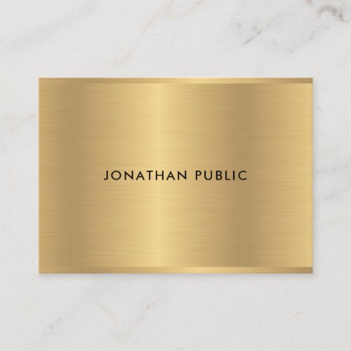 Professional Glamour Gold Template Elegant Modern Business Card