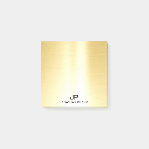 Professional Glamour Gold Template Modern Elegant Post_it Notes