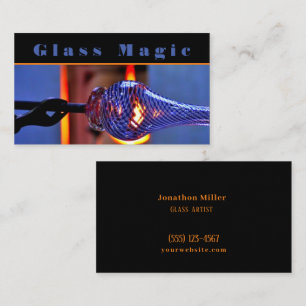 Professional Glass Blower Glasssmith Business Card
