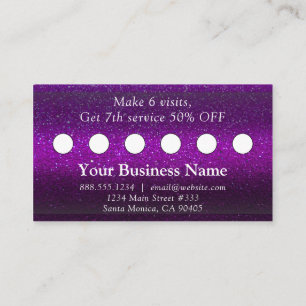 Professional Glitter Trendy Modern Elegant Salon   Appointment Card