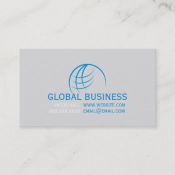 Professional Globe Earth Business Card by imageO at Zazzle