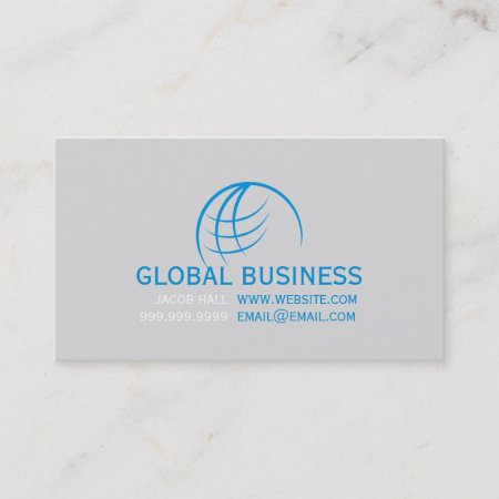 Professional Globe Earth Business Card