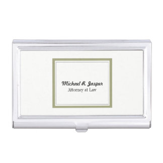 Professional Gold and Black Lawyer Business Card Case