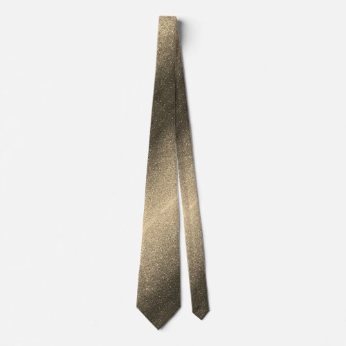 Professional Gold Glitter Ombre Sparkle Groom Neck Tie