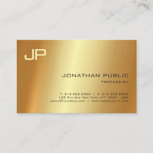 Professional Gold Light Shadow Artistic Luxury Business Card