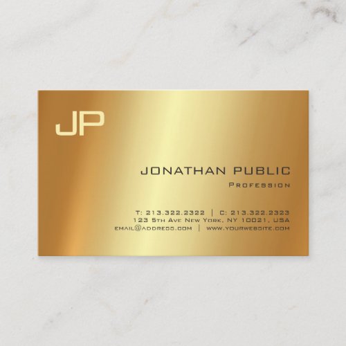 Professional Gold Light Shadow Artistic Luxury Business Card