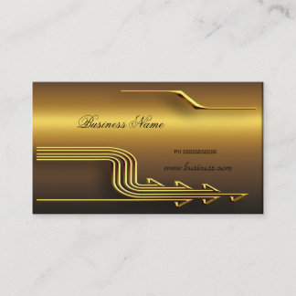 Professional Gold Look Elegant Classy Business Card