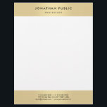 Professional Gold Look Elegant Modern Template Letterhead<br><div class="desc">Professional Gold Look Elegant Modern Template Letterhead.</div>