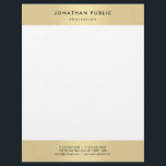 Professional Gold Look Elegant Modern Template Letterhead<br><div class="desc">Professional Gold Look Elegant Modern Template Letterhead.</div>