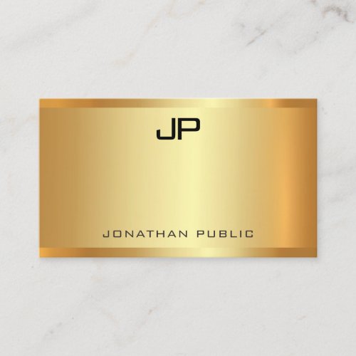 Professional Gold Look Modern Elegant Template Business Card