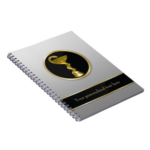 Professional Gold Medical Hygieia Bowl Notebook