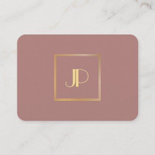 Professional Gold Monogram Modern Elegant Template Business Card
