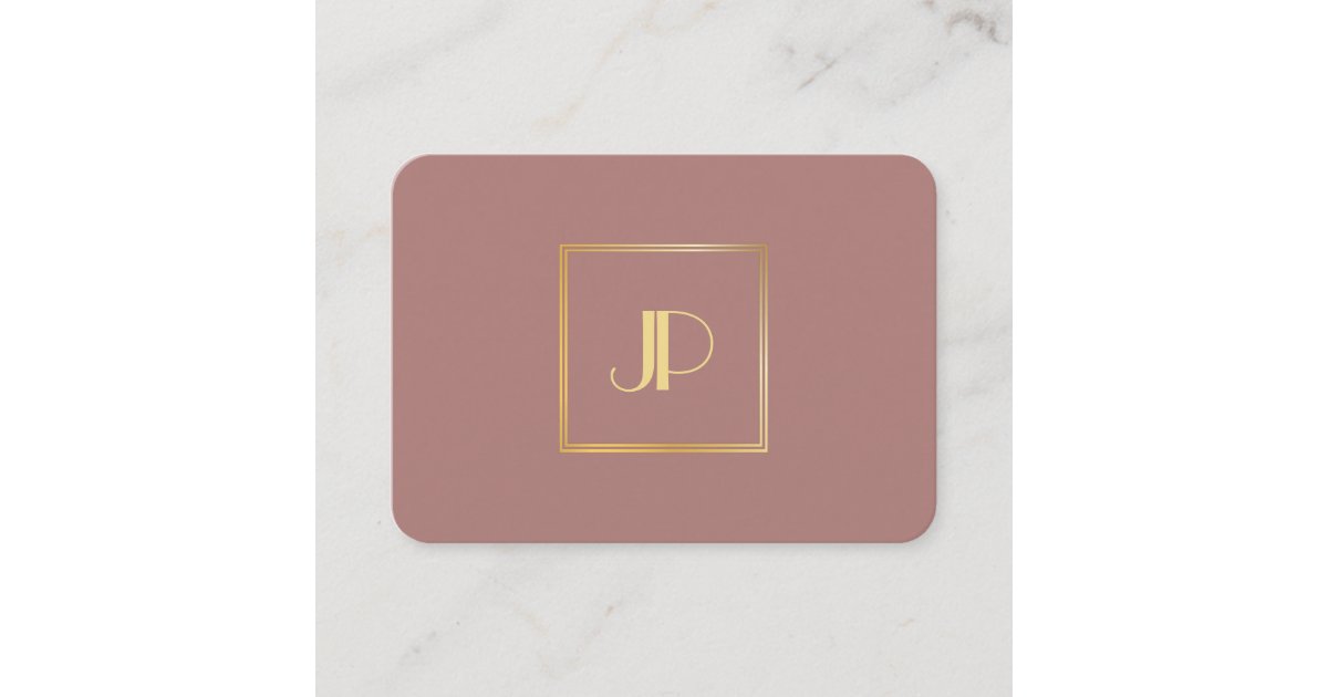 Professional Gold Monogram Modern Elegant Template Business Card | Zazzle