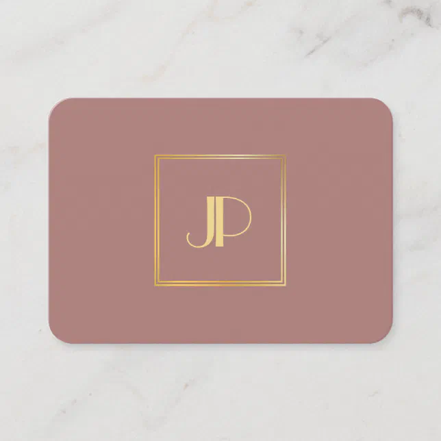 Professional Gold Monogram Modern Elegant Template Business Card | Zazzle