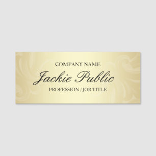 Professional Gold Name Tag