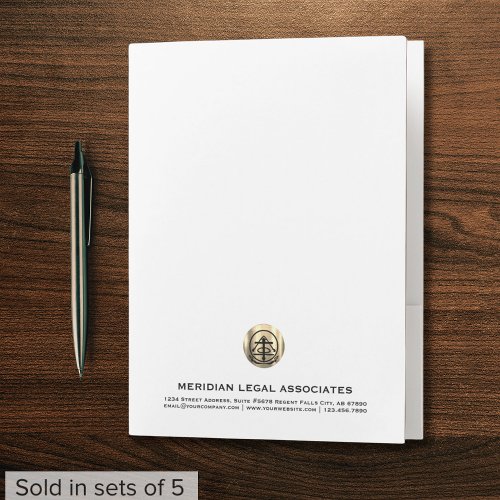 Professional Gold Seal Legal Pocket Folders