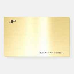 Professional Gold Template Modern Elegant Simple Post-it Notes