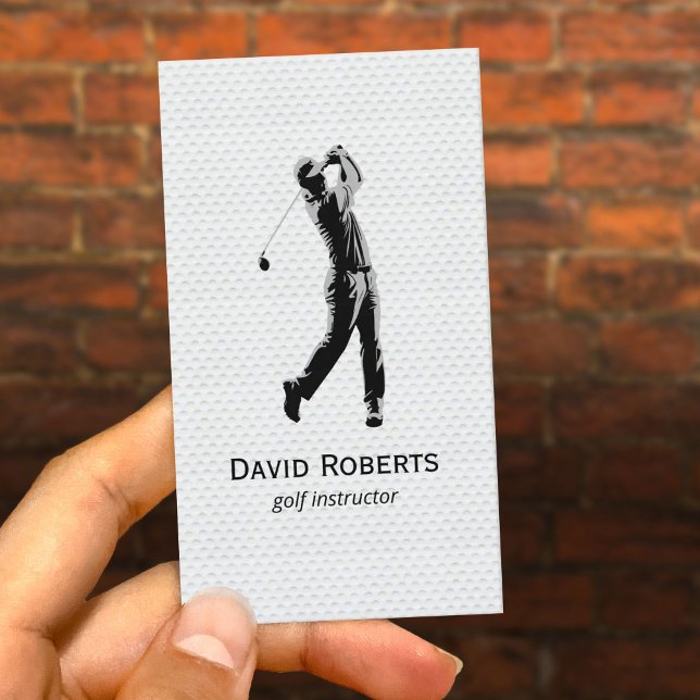 Professional Golf Instructor Golf Coach Business Card (Creator Uploaded)