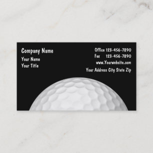 Professional Golf Theme Business Card