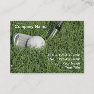 Professional Golf Theme Business Card
