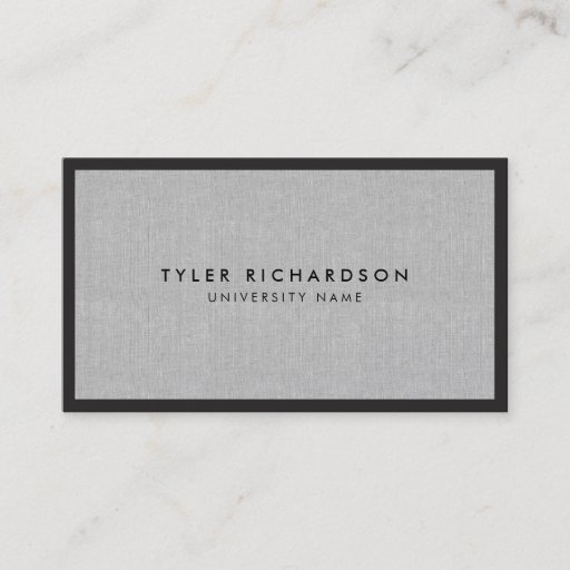 Customizable Professional Graduate Student Business Card