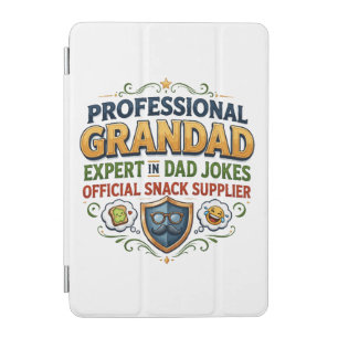Professional Grandad Dad Jokes & Snacks iPad Mini Cover