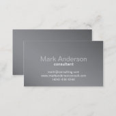 Professional Gray Background Business Card (Front/Back)