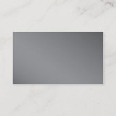 Professional Gray Background Business Card (Back)