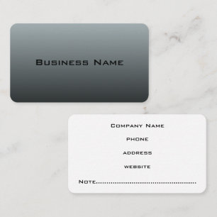 Professional Gray Business Card