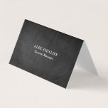 Professional Gray Chalkboard Background Original Business Card