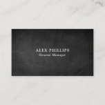 Professional Gray Chalkboard Background Original Business Card