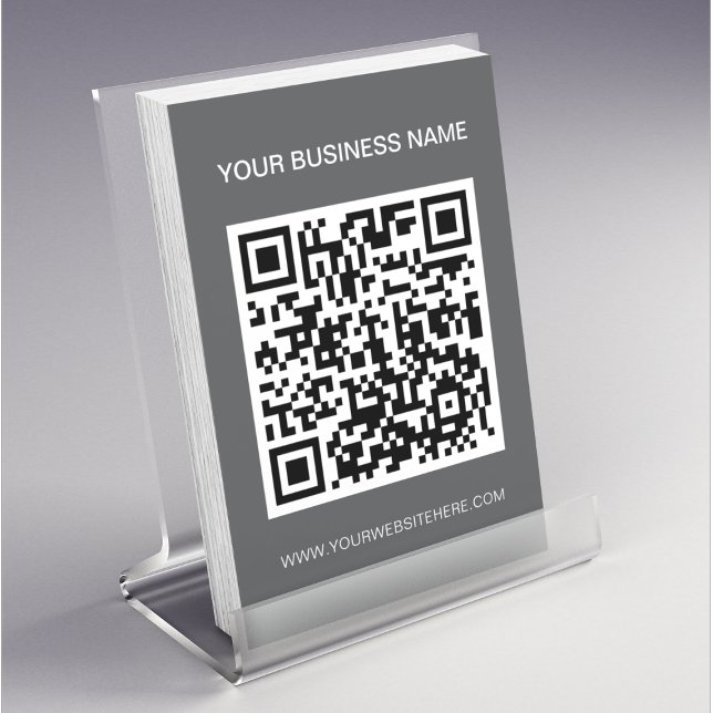 Professional Gray Promotional QR Code Marketing  Flyer (Creator Uploaded)