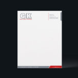 Professional Gray & Red Letterhead Template<br><div class="desc">© 2014 Socialite Designs. Red (#CC0001) and gray (#707984) color letterhead design elements create an elegant, yet modern, business letterhead design. We have included initials (monogram) for you to create your own personalized logo. All design elements can be moved, resized, rotated or deleted to suit your requirements. By customizing, you...</div>