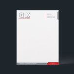 Professional Gray & Red Letterhead Template<br><div class="desc">© 2014 Socialite Designs. Red (#CC0001) and gray (#707984) color letterhead design elements create an elegant, yet modern, business letterhead design. We have included initials (monogram) for you to create your own personalized logo. All design elements can be moved, resized, rotated or deleted to suit your requirements. By customizing, you...</div>