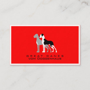 Professional Great Dane Boston Mantle Businesscard Business Card