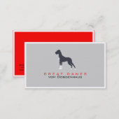 Professional Great Dane Business Card (Front/Back)