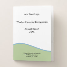 Professional Green and Blue Add Your Logo