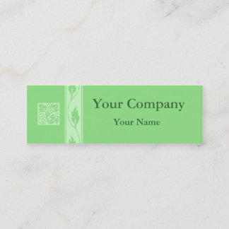 Professional green leaf business cards
