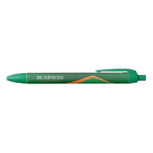 Professional Green with Orange Stripe Business