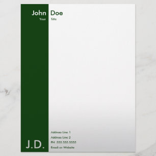 professional greens letterhead
