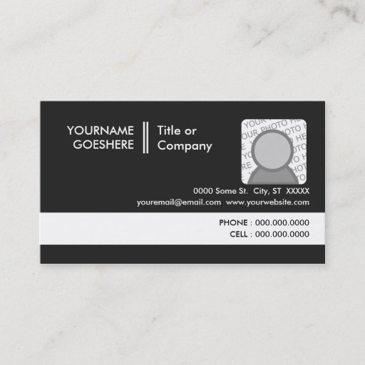 Customizable professional grey 2 business cards