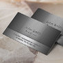 Professional Grey Metal Producer Business Card