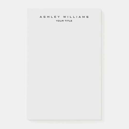 Professional grey modern plain unique post_it notes