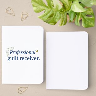 Professional guilt receiver pocket notebook