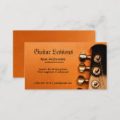 Professional Guitar Lesson Business Cards (Front/Back)